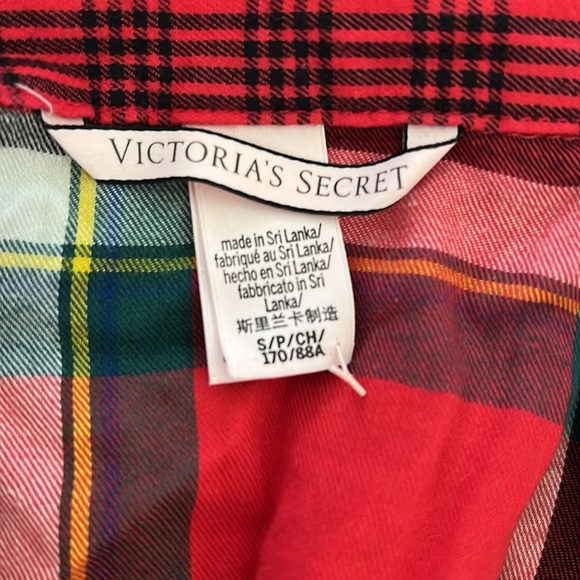 Victorias Secret red plaid pajama onesie - Picture 6 of 6